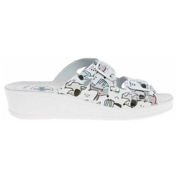 detail Dámské pantofle Medi Line 222-25 bílá