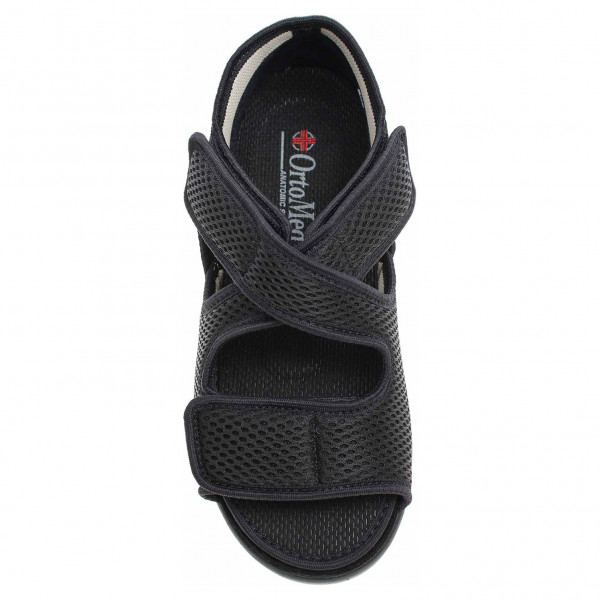 detail OrtoMed dámské domácí sandály 529-T21 černá