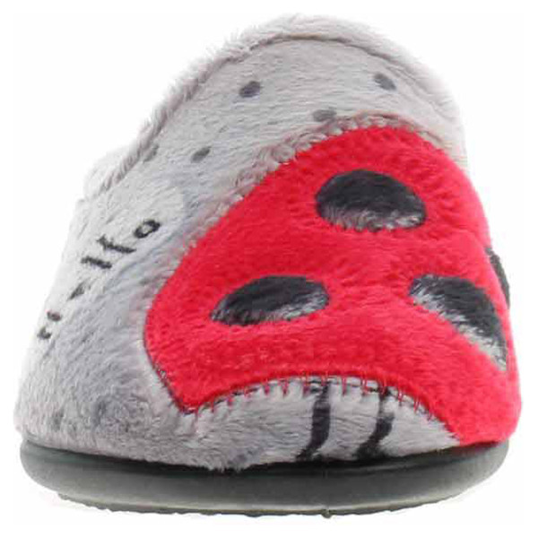detail Dámské domácí pantofle Medi Line 1121-024 grey-red