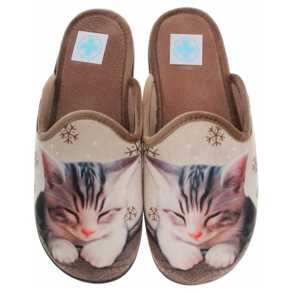 detail Dámské domácí pantofle Medi Line 1517-025 tostado