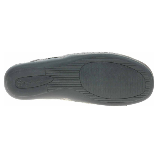 detail Dámské domácí pantofle Medi LIne 134-025 šedá