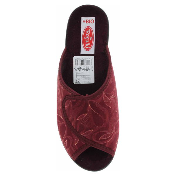detail Dámské domácí pantofle Rogallo 29832 vínová