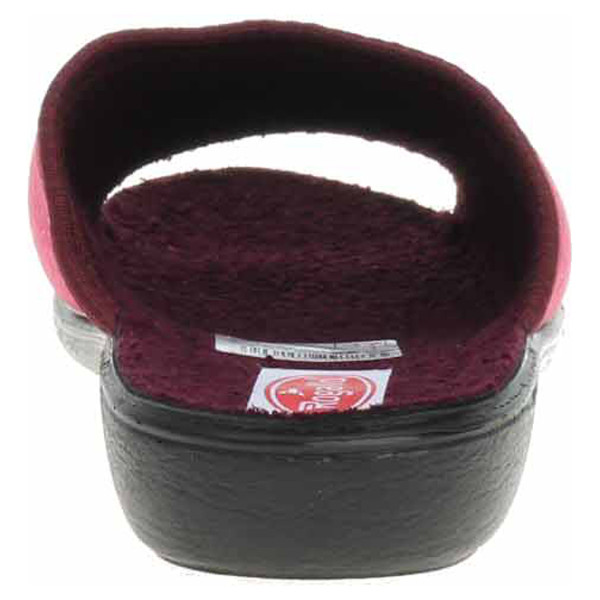 detail Dámské domácí pantofle Rogallo 29783 vínová