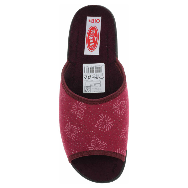 detail Dámské domácí pantofle Rogallo 29783 vínová