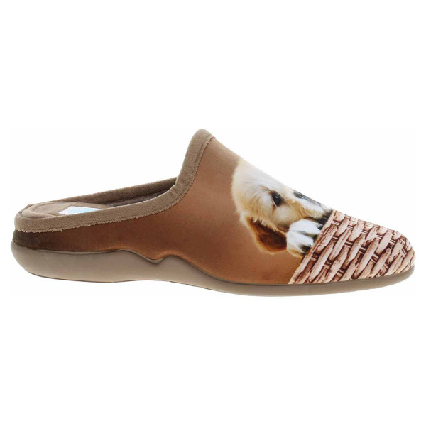 detail Dámské domácí pantofle Medi Line 140-025 hnědá