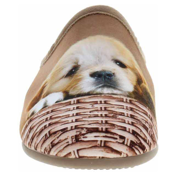 detail Dámské domácí pantofle Medi Line 140-025 hnědá