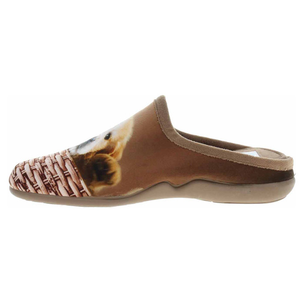 detail Dámské domácí pantofle Medi Line 140-025 hnědá