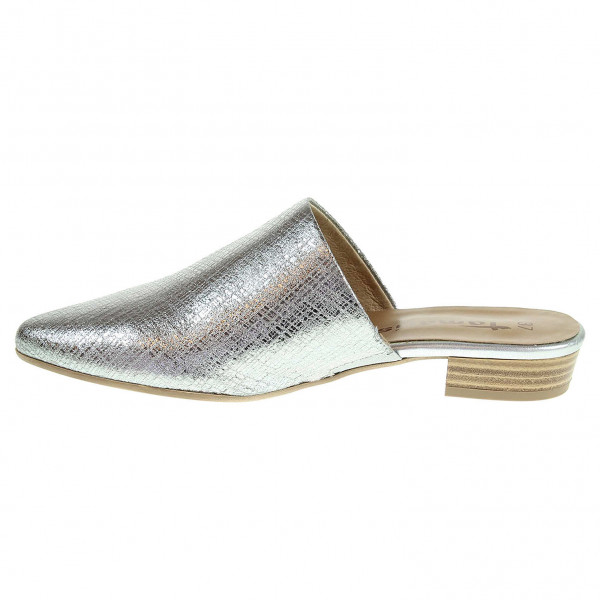 detail Tamaris dámské pantofle 1-27304-38 stříbrné