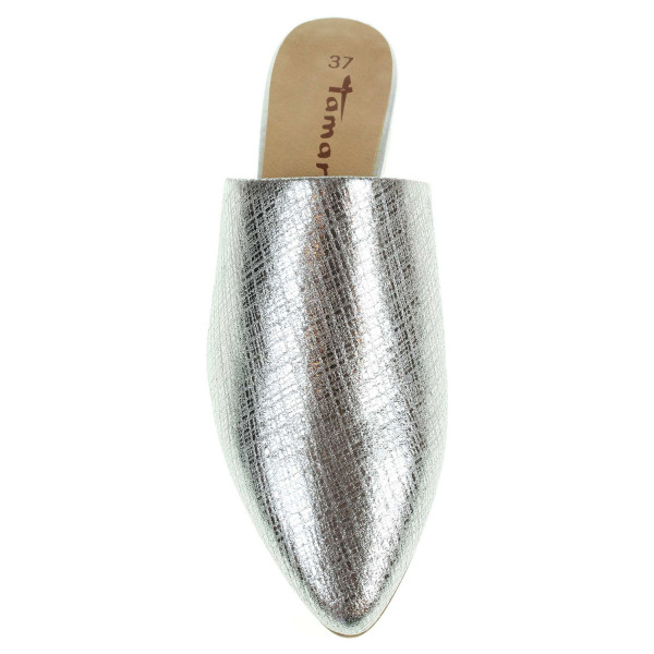 detail Tamaris dámské pantofle 1-27304-38 stříbrné