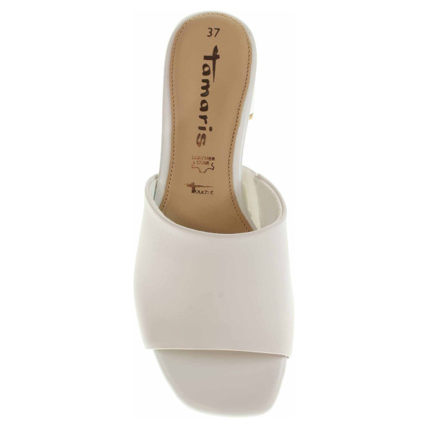 detail Dámské pantofle Tamaris 1-27204-28 white leather