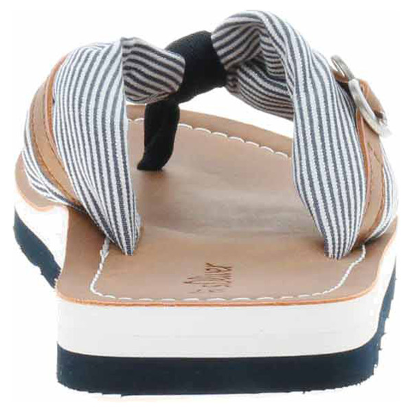 detail Dámské plážové pantofle s.Oliver 5-27112-38 navy stripe