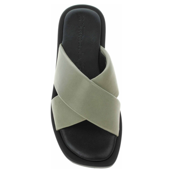 detail Dámské pantofle Tamaris 1-27118-20 sage-black