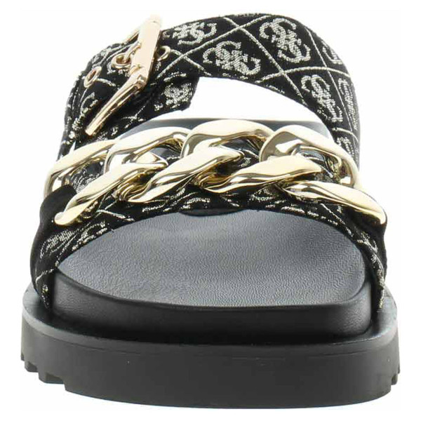 detail Dámské pantofle Guess FL6FATFAL03 BLKPL