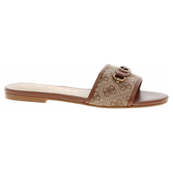 detail Dámské pantofle Guess FLPHAMFAL03-BEIGE