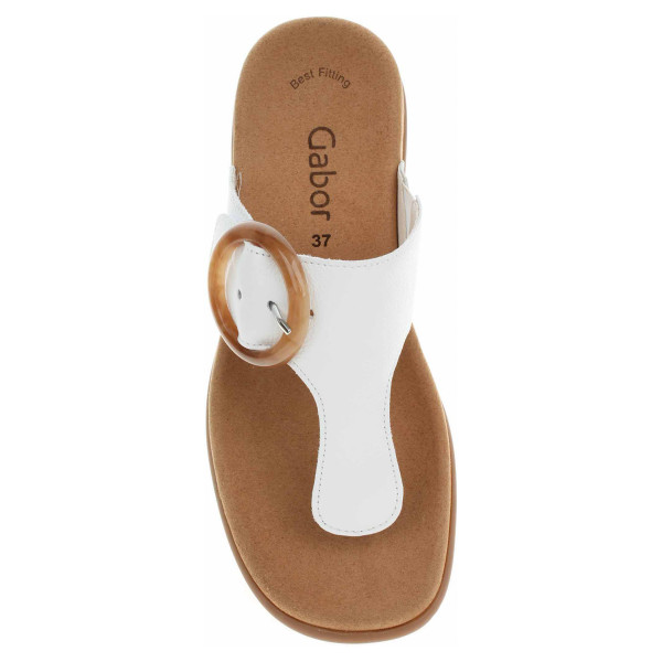 detail Dámské pantofle Gabor 63.701.21 weiss