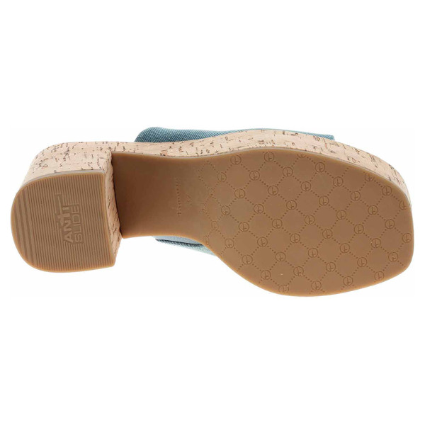 detail Dámské pantofle Tamaris 1-27227-42 denim