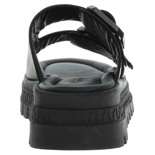 detail Dámské pantofle Tamaris 1-27202-44 black leather