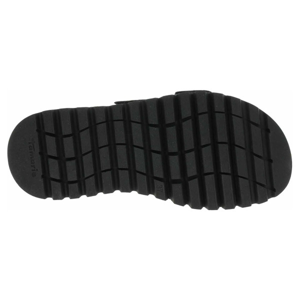 detail Dámské pantofle Tamaris 1-27202-44 black leather