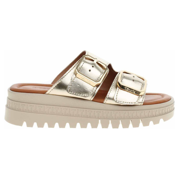 detail Dámské pantofle Tamaris 1-27202-44 light gold