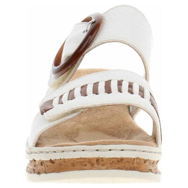 detail Dámské pantofle Rieker 62993-80 weiss