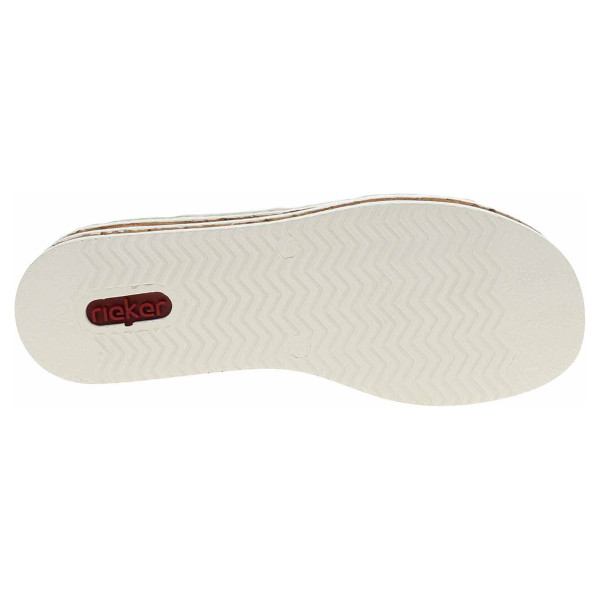 detail Dámské pantofle Rieker 62993-80 weiss
