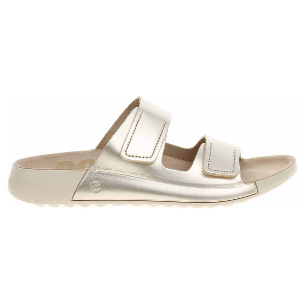 detail Dámské pantofle Ecco 20682301688 pure white gold