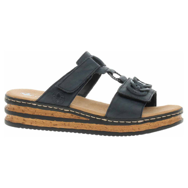 detail Dámské pantofle Rieker 62936-14 blau