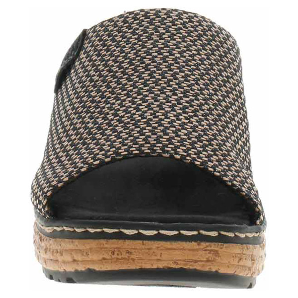 detail Dámské pantofle Rieker 62768-90 schwarz
