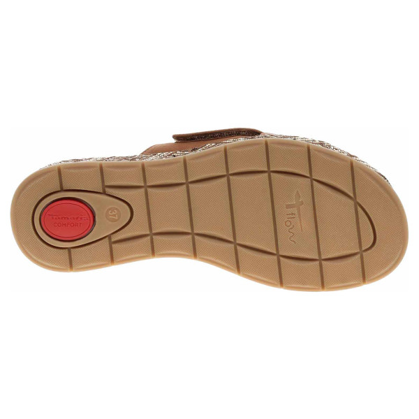 detail Tamaris dámské pantofe 8-87207-44 cognac
