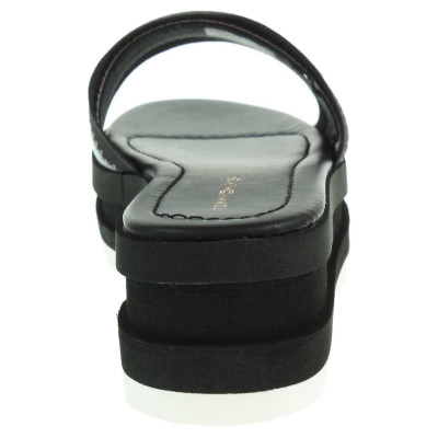 detail Tommy Hilfiger dámské pantofle FW56820715 M1285OMO 1C černá-stříbrná
