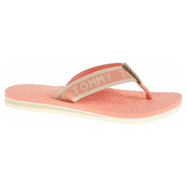detail Dámské plážové pantofle Tommy Hilfiger FW0FW04805 SN7 island coral