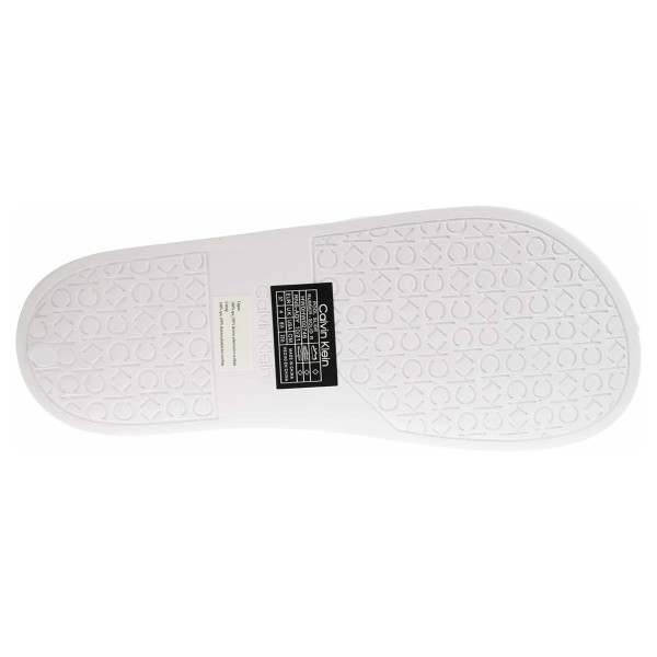 detail Dámské plážové pantofle Calvin Klein HW0HW00746 YAF Ck white