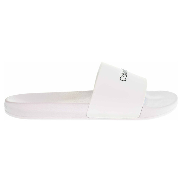 detail Dámské plážové pantofle Calvin Klein HW0HW00746 YAF Ck white