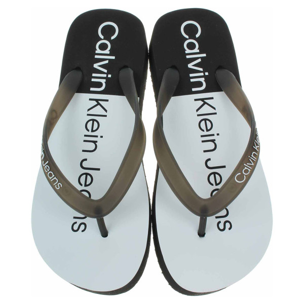 detail Dámské plážové pantofle Calvin Klein YW0YW00716 0GJ Black-White