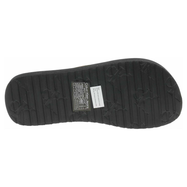 detail Dámské plážové pantofle Calvin Klein YW0YW00716 0GJ Black-White