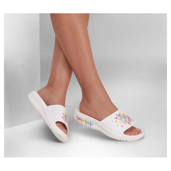detail Skechers JGoldcrown: Foamies In Love with Love white