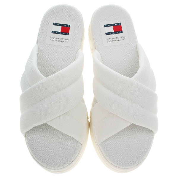 detail Dámské pantofle Tommy Hilfiger EN0EN02465 Ecru
