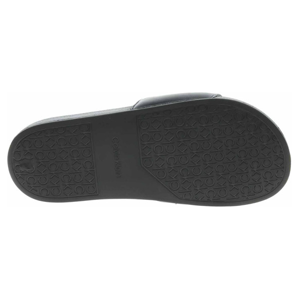 detail Dámské pantofle Calvin Klein HW0HW01509 0GS Black-Silver