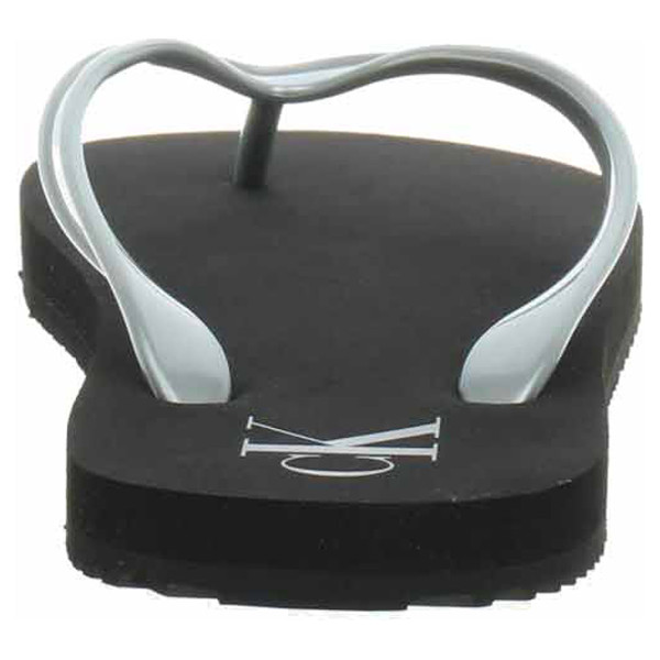 detail Dámské plážové pantofle Calvin Klein YW0YW01719 00T Black-Silver