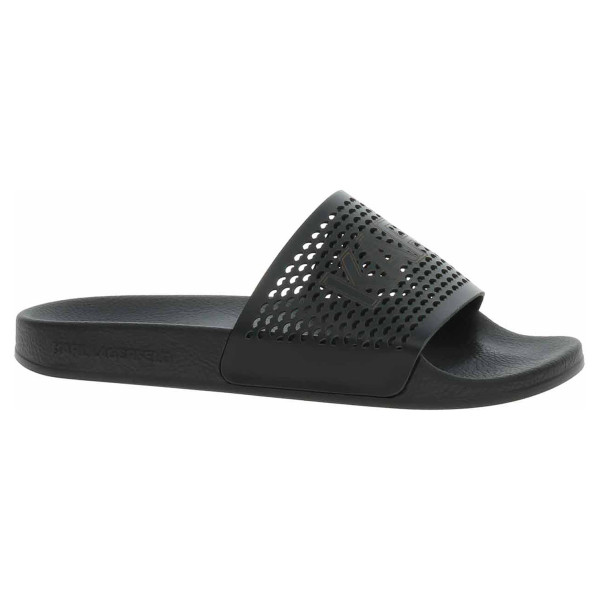detail Dámské pantofle Karl Lagerfeld KL80915 000 Black Lthr
