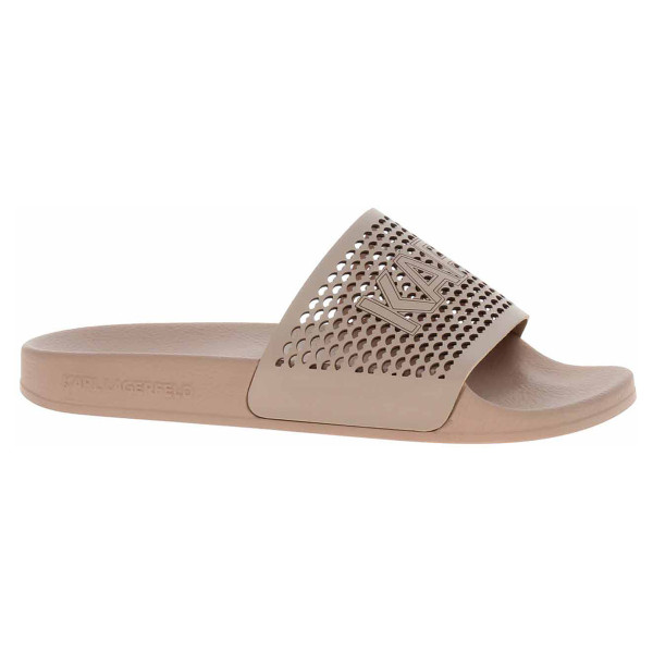 detail Dámské pantofle Karl Lagerfeld KL80915 0T8 Stone Lthr