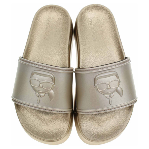 detail Karl Lagerfeld dámské plážové KL88819 VGD Gold Rubber