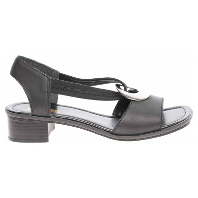 detail Dámské sandály Rieker 62662-01 schwarz