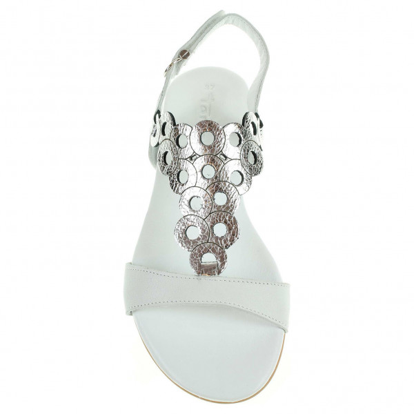 detail Tamaris dámské sandály 1-28102-28 bílá-stříbrná
