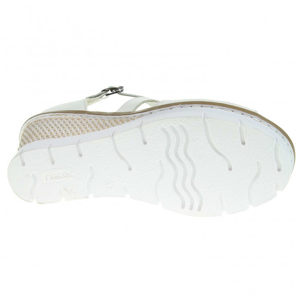 detail Dámské sandály Rieker 68548-80 bílé