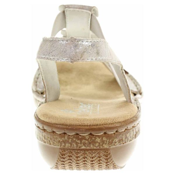 detail Dámské sandály Rieker 62850-90 metallic