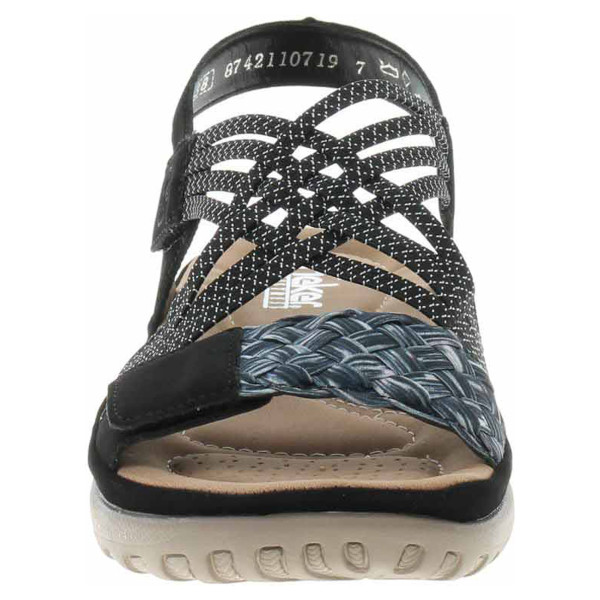 detail Dámské sandály Rieker 64889-00 schwarz