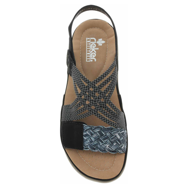 detail Dámské sandály Rieker 64889-00 schwarz