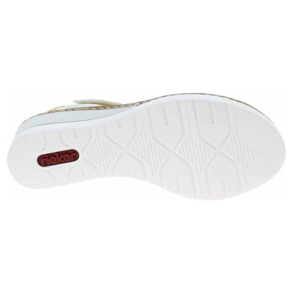 detail Dámské sandály Rieker V38G9-80 weiss