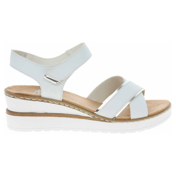 detail Dámské sandály Rieker V38G9-80 weiss